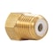 Camco LP FITTING, 1/4IN M NPT X 1/4IN F INVERTED FLARE W/CHECK VALVE 59954 - alternate 6